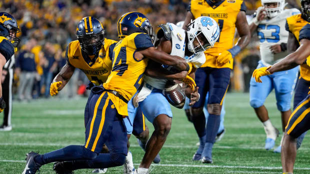 UNC football running back Omarion Hampton